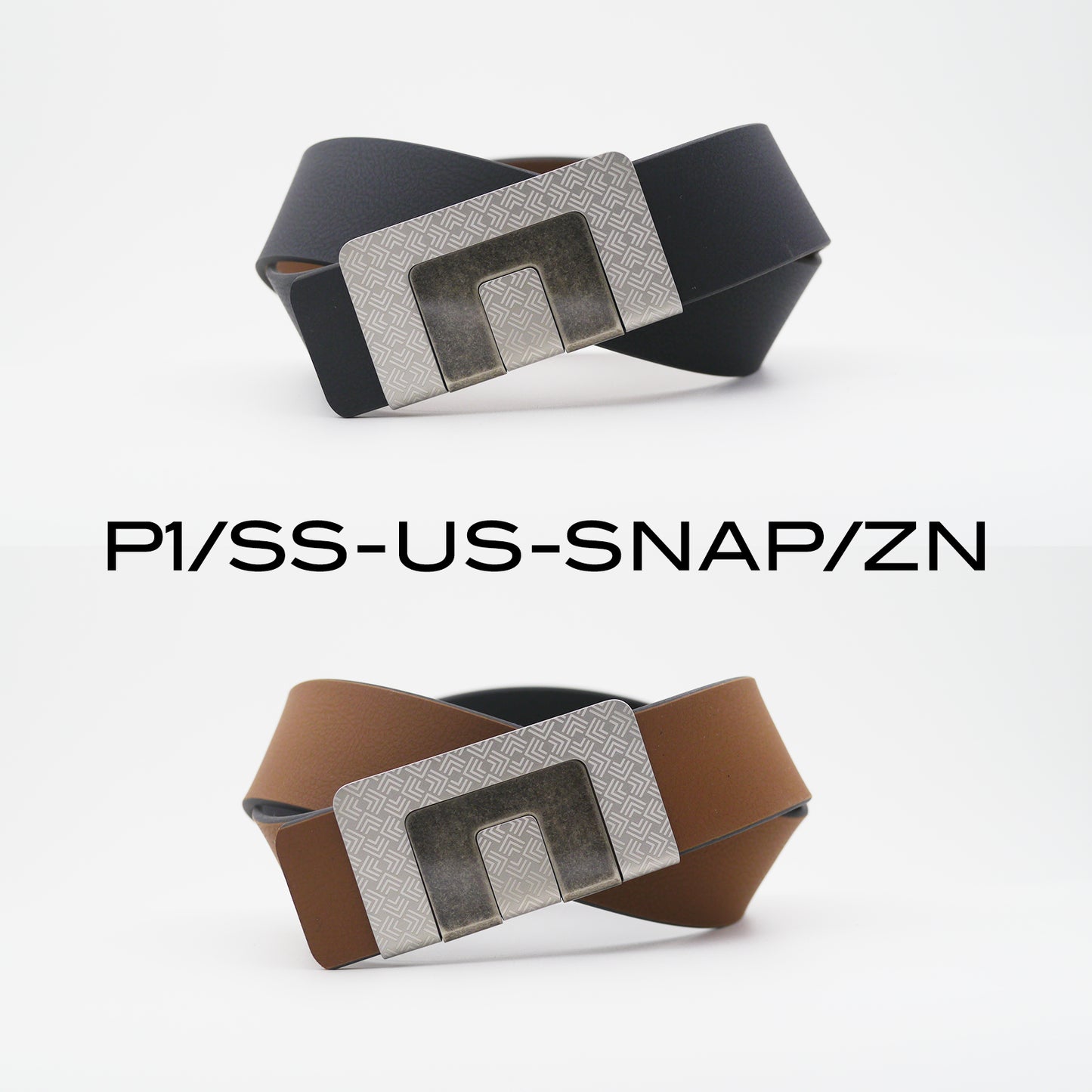 MIN BELT - SILVER P1 BUCKLE, USUAL STRAP